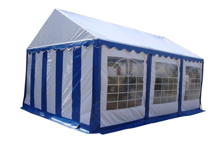 Тент-шатер ПВХ 4x6м бело-синий Sundays 46201 - фото 1 - id-p64320540