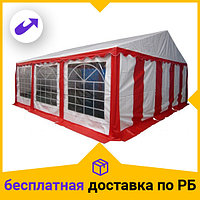 Тент-шатер ПВХ 6x6м белый с красным Sundays P66201R