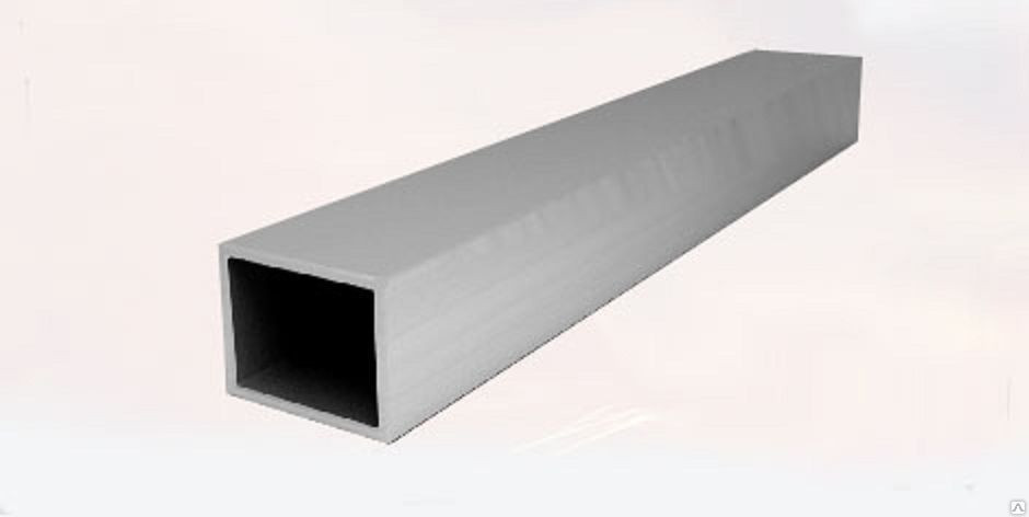 Алюминиевая труба прямоугольная  20*10*1,5 (1,0 м)