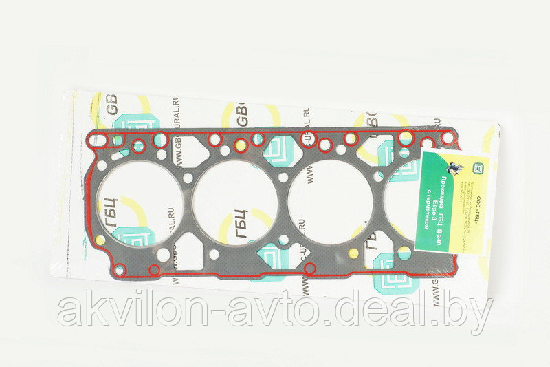50-1003020-А9 Прокладка ГБЦ Д-245 Евро-3 (овальное отверстие) с герметиком - фото 1 - id-p58895366