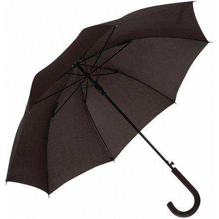 Темно-зеленый зонт-трость Wind с изогнутой ручкой. Для нанесения логотипа - фото 9 - id-p65014501