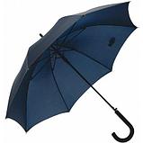 Голубой зонт-трость Wind с изогнутой ручкой.  Для нанесения логотипа, фото 3