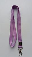 Ланъярд с карабином для бейджа 16мм фиолетового цвета