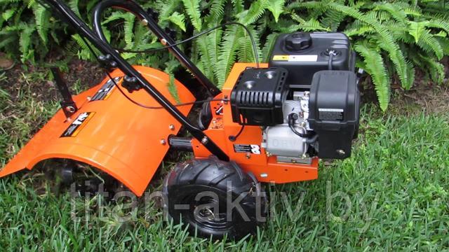 Мотоблок с задними фрезами На картинке изображен мотоблок с расположением фрез сзади