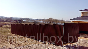 Забор из профнастила 2 метра "Стандарт"