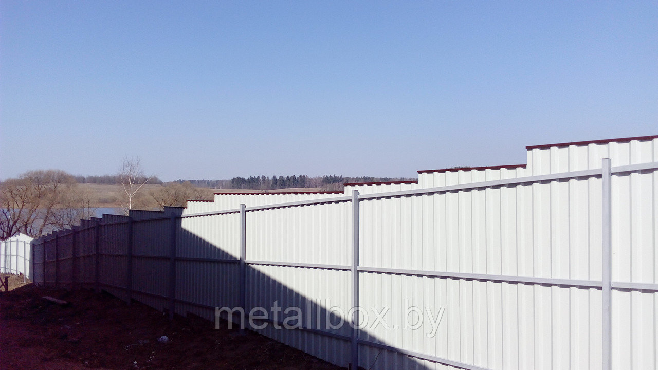 Забор из профнастила 2 метра "Стандарт" - фото 2 - id-p36055104