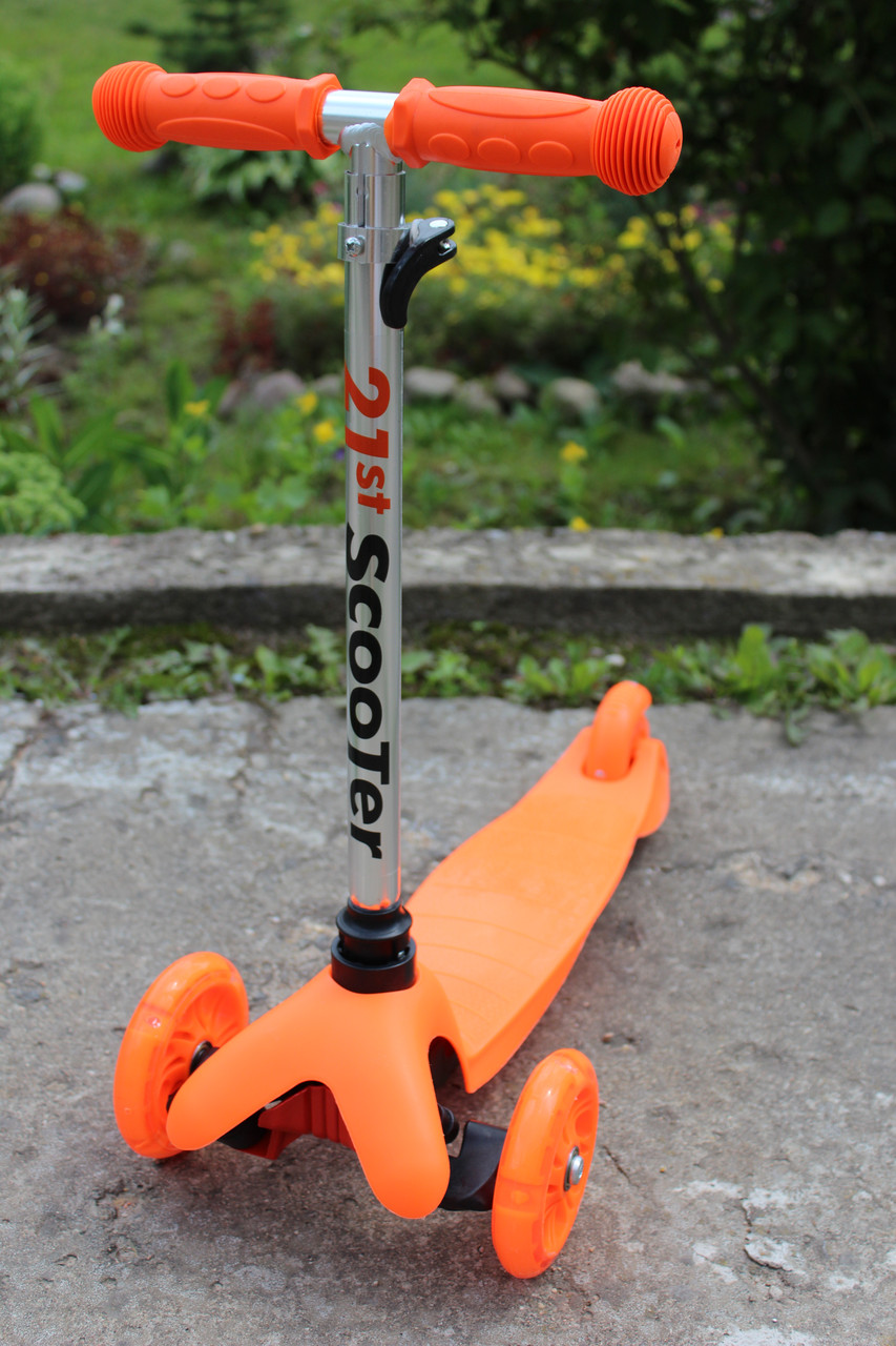 Самокат 21st scooter mini (оранжевый) - фото 1 - id-p65057507