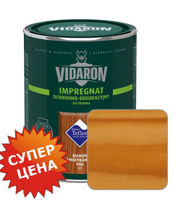 Vidaron Impregnat V05 натуральный тик  Защитно-декоративная пропитка для древесины, 9л | Видарон Импрегнат