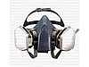 Полумаска без фильтра 3М (7502) (подходят все фильтры серии 6000// Предфильтры серии 5900), фото 2