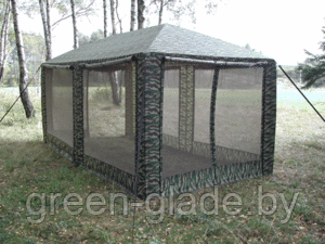 Садовый тент-шатер Пикник 3.0х6.0 со стенками камуфлированный - фото 2 - id-p2757114