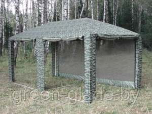Садовый тент-шатер Пикник 3.0х6.0 со стенками камуфлированный - фото 4 - id-p2757114