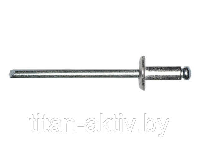 Заклепка вытяжная 4.8х16 мм сталь/сталь, цинк (100 шт в пласт. конт.) STARFIX