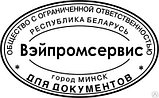 Овальная печать (штамп)  "ДЛЯ ДОКУМЕНТОВ" + клише 45х30 мм, фото 4