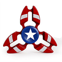 Спиннер Капитан Америка Звезда (Hand Spinner) металлический .