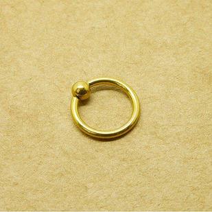 Кольцо для пирсинга Gold 1.2мм (8мм (шар 3 мм))