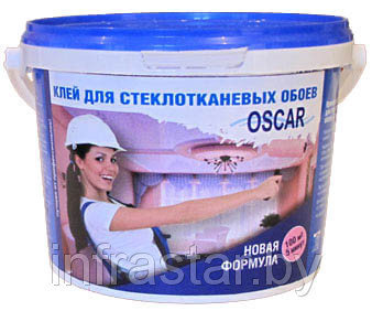 Сухой клей Oscar для стеклотканевых обоев 800 г, фото 2