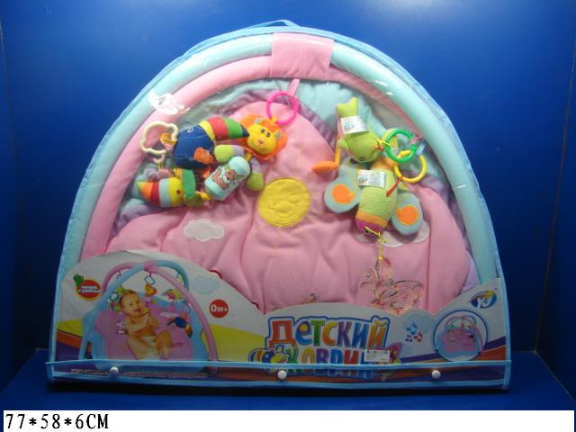 Детский развивающий коврик "Цветочек" с погремушками Baby Mix 898-10 В - фото 2 - id-p65217040