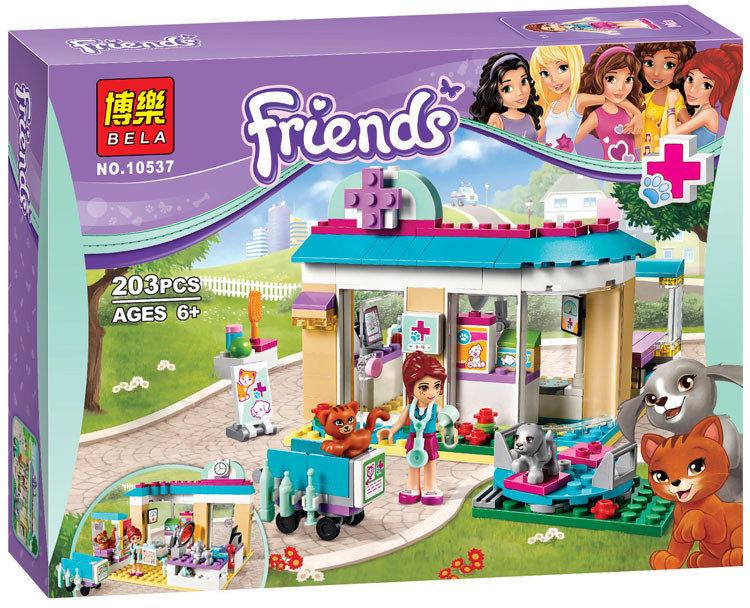 КОНСТРУКТОР BELA FRIENDS 10537 "ВЕТЕРИНАРНАЯ КЛИНИКА" (АНАЛОГ LEGO FRIENDS 41085), 203 ДЕТ​.о