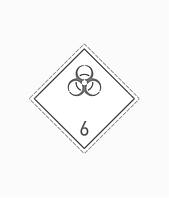 Знак ДОПОГ "Класс 6.2"