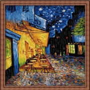 Картина по номерам Ночное кафе Ван Гога 40х40 см