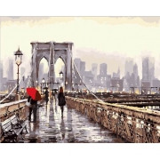 Картина по номерам Мост в столицу 40х50 см