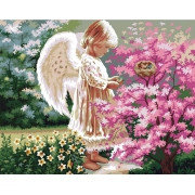 Картина по номерам Ангел в райском саду 40х50 см, фото 2