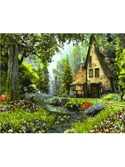 Картина по номерам Хижина знахаря 40х50 см, фото 2