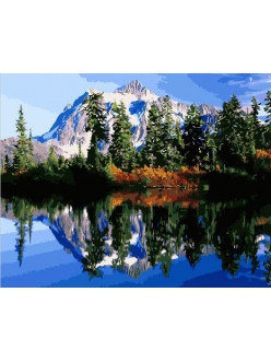 Картина по номерам Горное озеро 40х50 см, фото 2