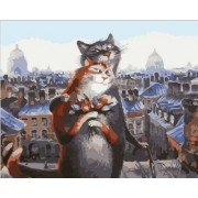 Картина по номерам Питерские коты 40х50 см