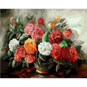 Картина по номерам Бархатный букет 40х50 см