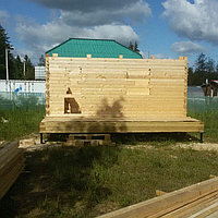 Дом-баня 6 на 8 из проф.бруса 150*150. Строительство деревянного дома 10