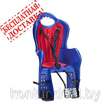 Велокресло для детей HTP ELIBAS T (синее), крепление к подседельной трубе