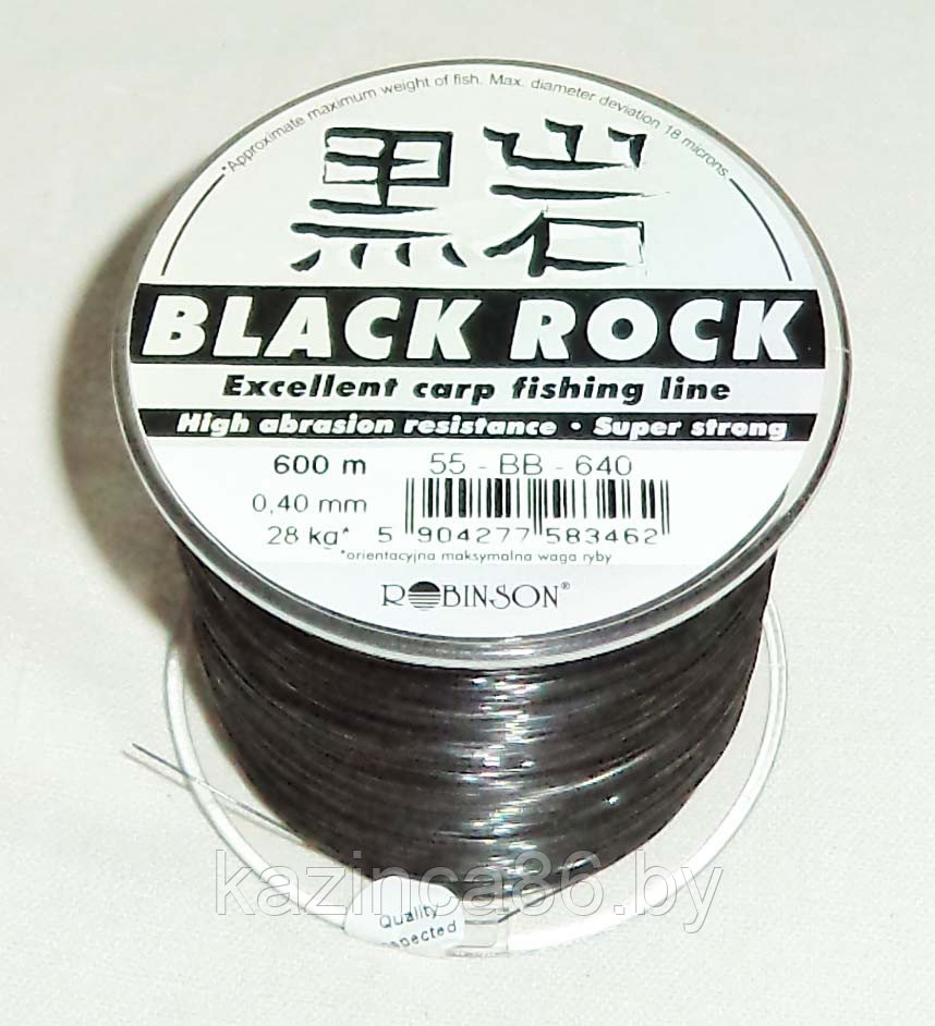 Леска Robinson BLACK ROCK 0.30mm (600м)