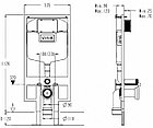 Инсталляция для унитаза Vitra 742-5800-01 с кнопкой 740-0480, 700-1873, фото 2