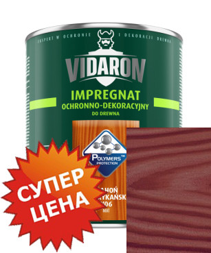 Vidaron Impregnat V15 благородное красное дерево - Защитная пропитка для древесины, 9л | Видарон Импрегнат