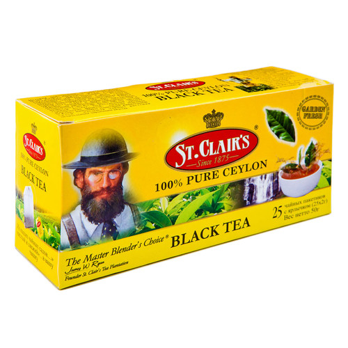 Чай St.Clair's пакетированный черный, 25 пак.*2 гр.