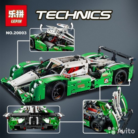 Конструктор Lepin Гоночный автомобиль арт. 20003 (аналог LEGO Technics 42039) - фото 4 - id-p65371332