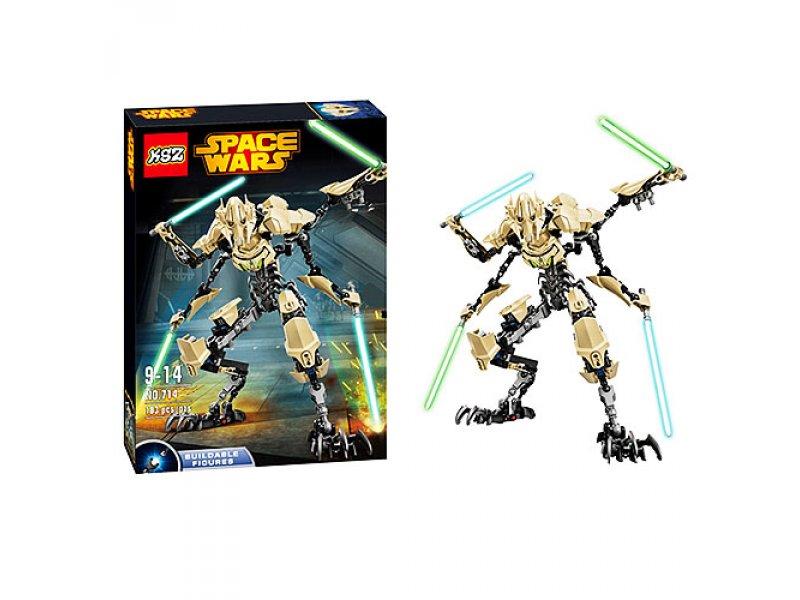 Конструктор Звездные войны аналог LEGO Star KSZ714 Генерал Гривус - фото 2 - id-p65376062