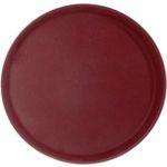 ПОДНОС прорезин.кругл.16'' 40см бордо [1600CT Dark red]