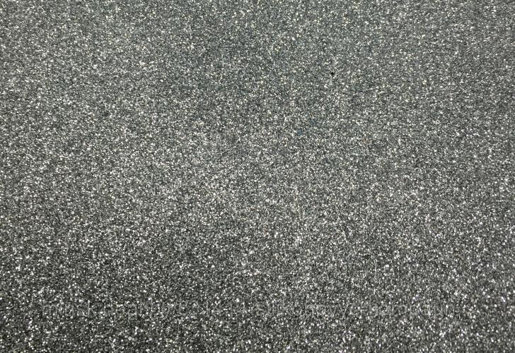 Фоамиран глиттерный серебряный, 20x30 см.,толщина 2 мм (GEVA020)