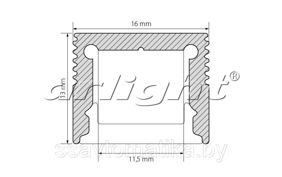 Профиль SL-SLIM-H13-2000 ANOD - фото 2 - id-p65418665