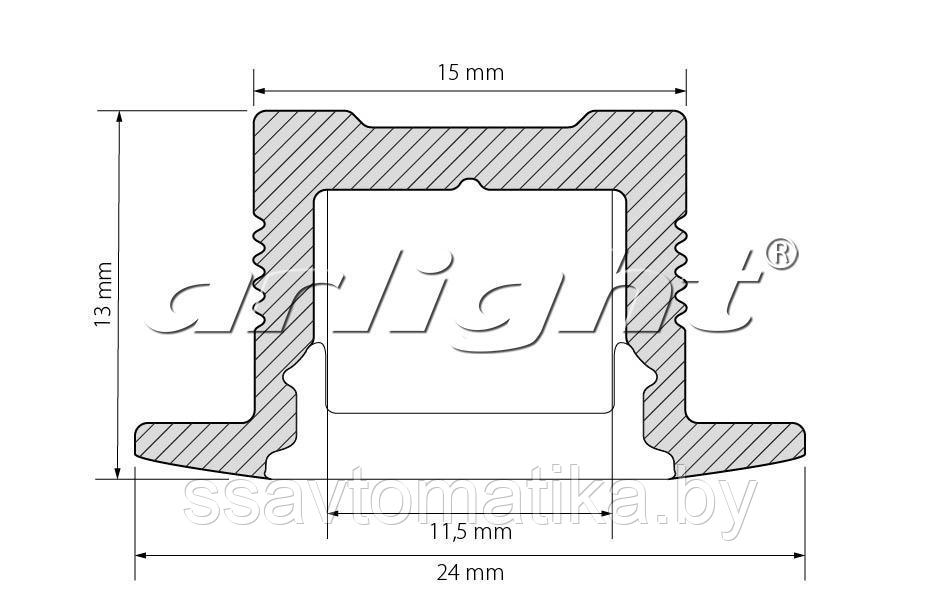 Профиль SL-SLIM-H13-F-2000 ANOD - фото 2 - id-p65418672