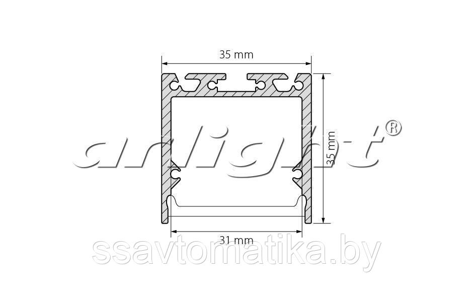 Профиль SL-LINE-3535-2000 ANOD - фото 2 - id-p65418772