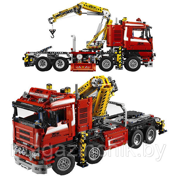 Конструктор Грузовой кран 20013, 1877 дет. аналог Лего Техник (LEGO Technic) 8258 - фото 3 - id-p65418835