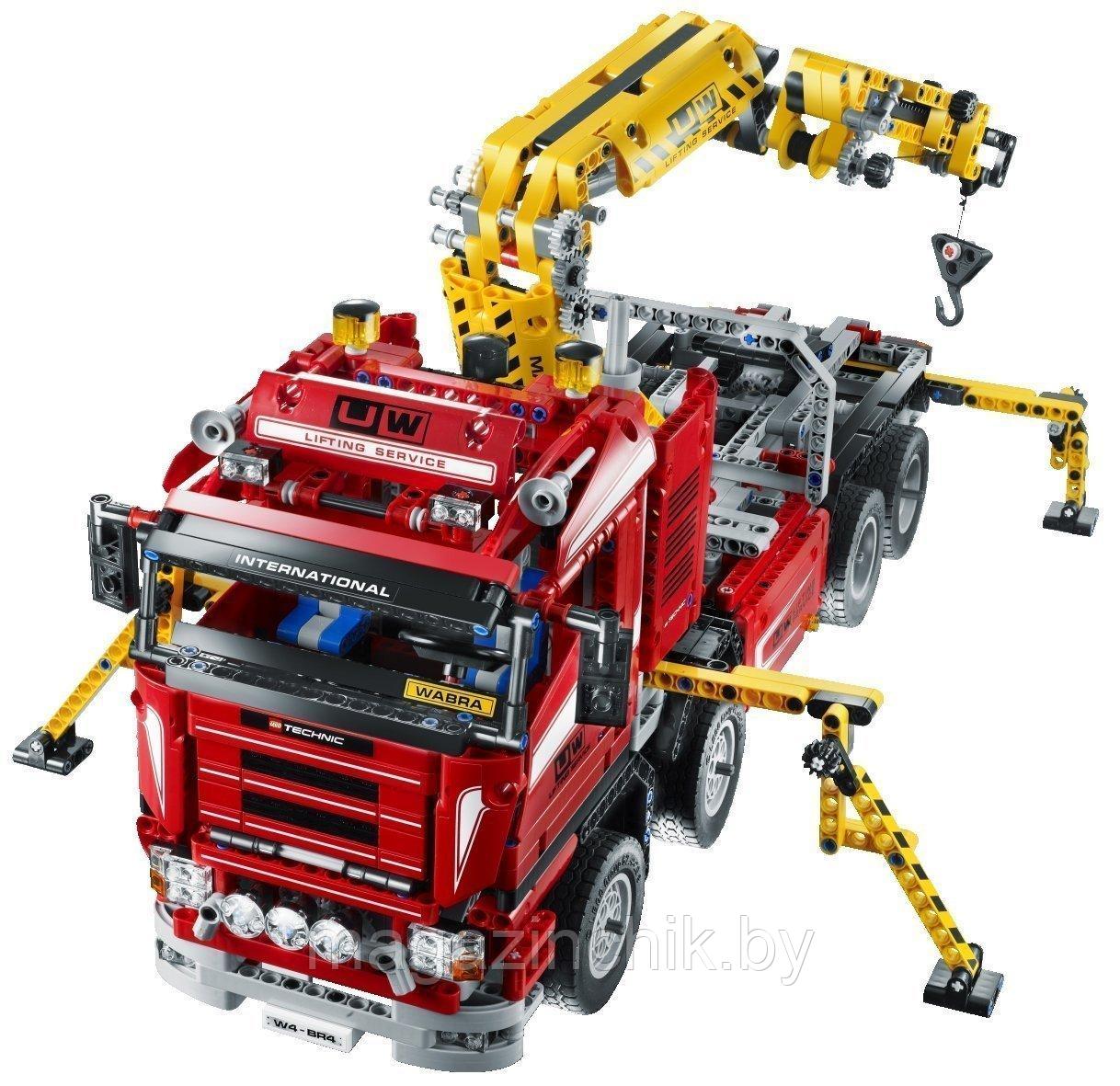 Конструктор Грузовой кран 20013, 1877 дет. аналог Лего Техник (LEGO Technic) 8258 - фото 5 - id-p65418835