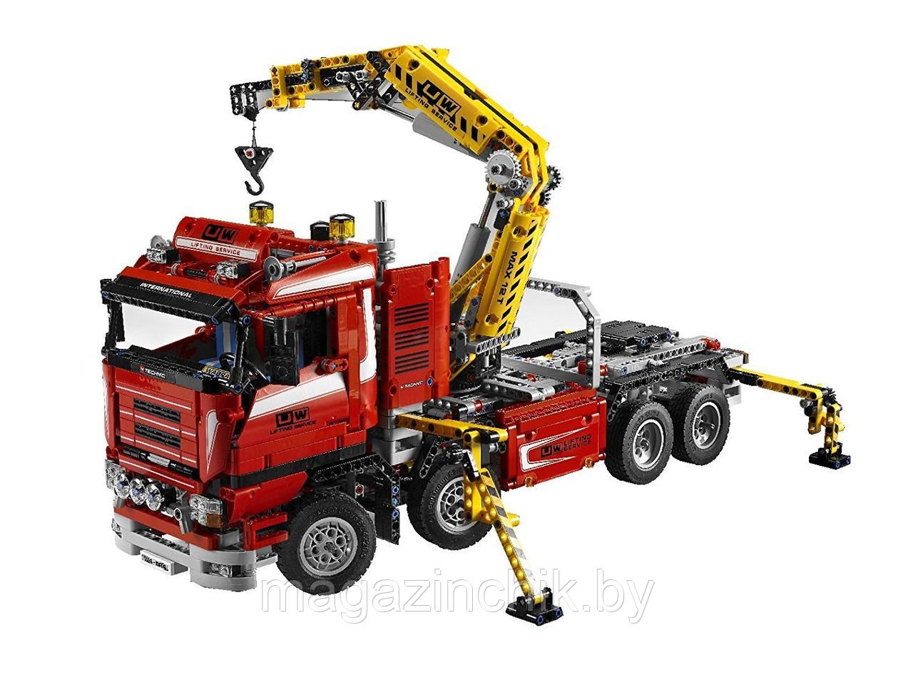 Конструктор Грузовой кран 20013, 1877 дет. аналог Лего Техник (LEGO Technic) 8258 - фото 9 - id-p65418835