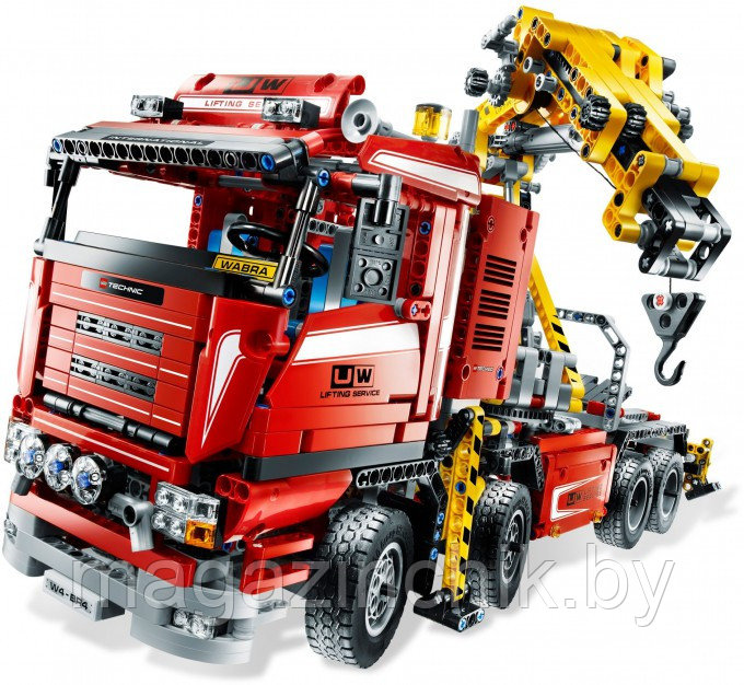 Конструктор Грузовой кран 20013, 1877 дет. аналог Лего Техник (LEGO Technic) 8258 - фото 4 - id-p65418835