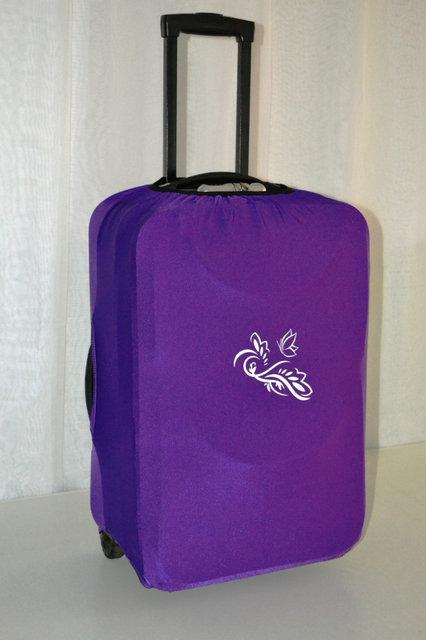 чехол на чемодан, фиолетовый