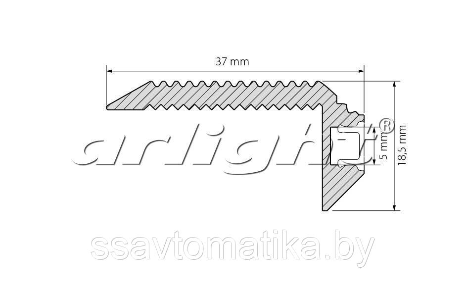 Профиль SL-STAIR-W37-2000 ANOD - фото 2 - id-p65419725