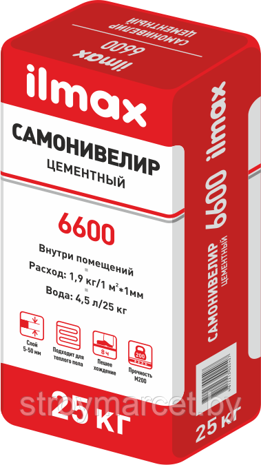 Ilmax 6600 САМОНИВЕЛИР ЦЕМЕНТНЫЙ (5…50 мм)